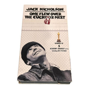 One Flew Over The Cuckoo's Nest VHS 1975 Movie Jack Nicholson 134 Mins Warner